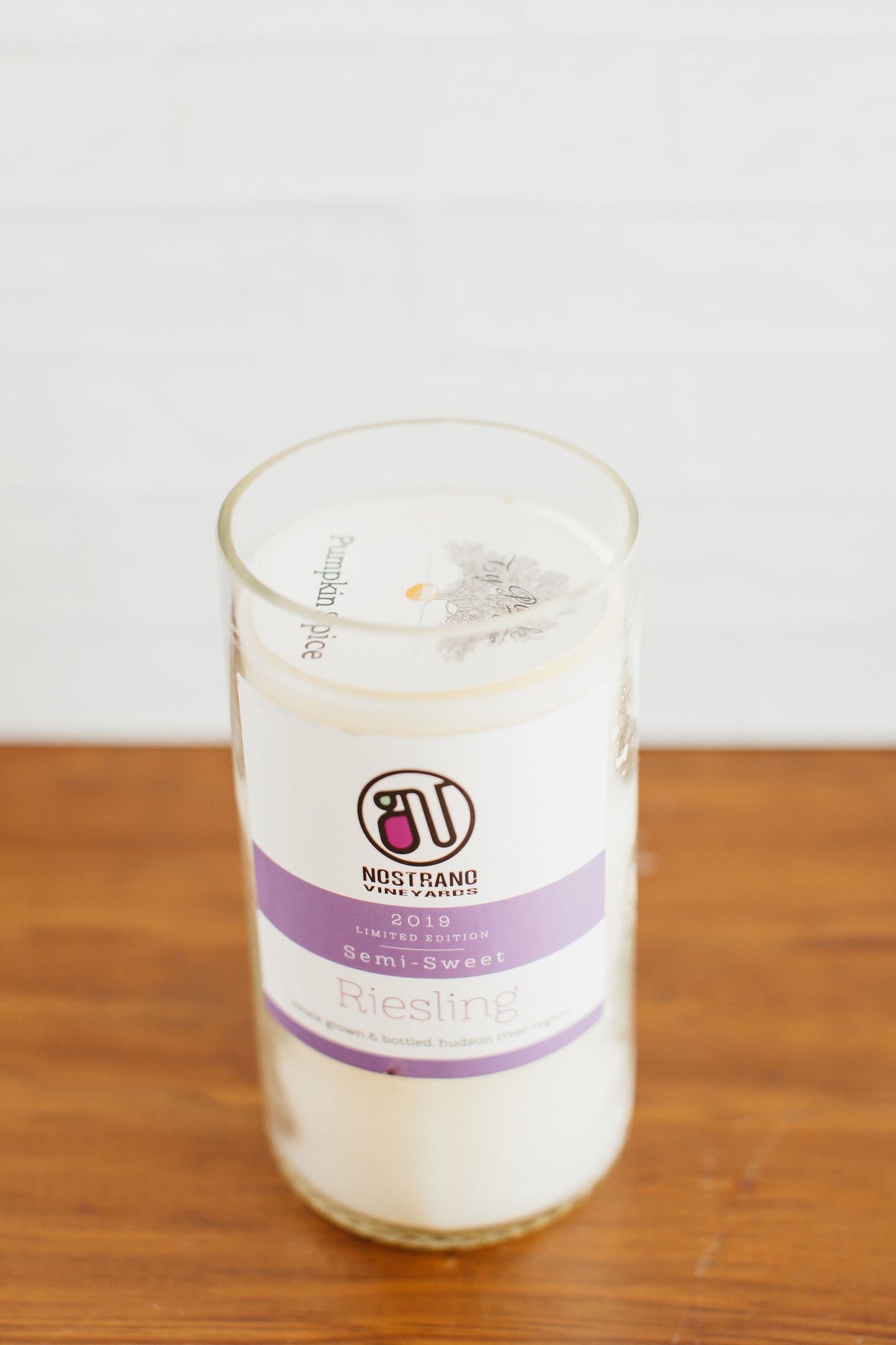 Recycled Wine Bottle Candles