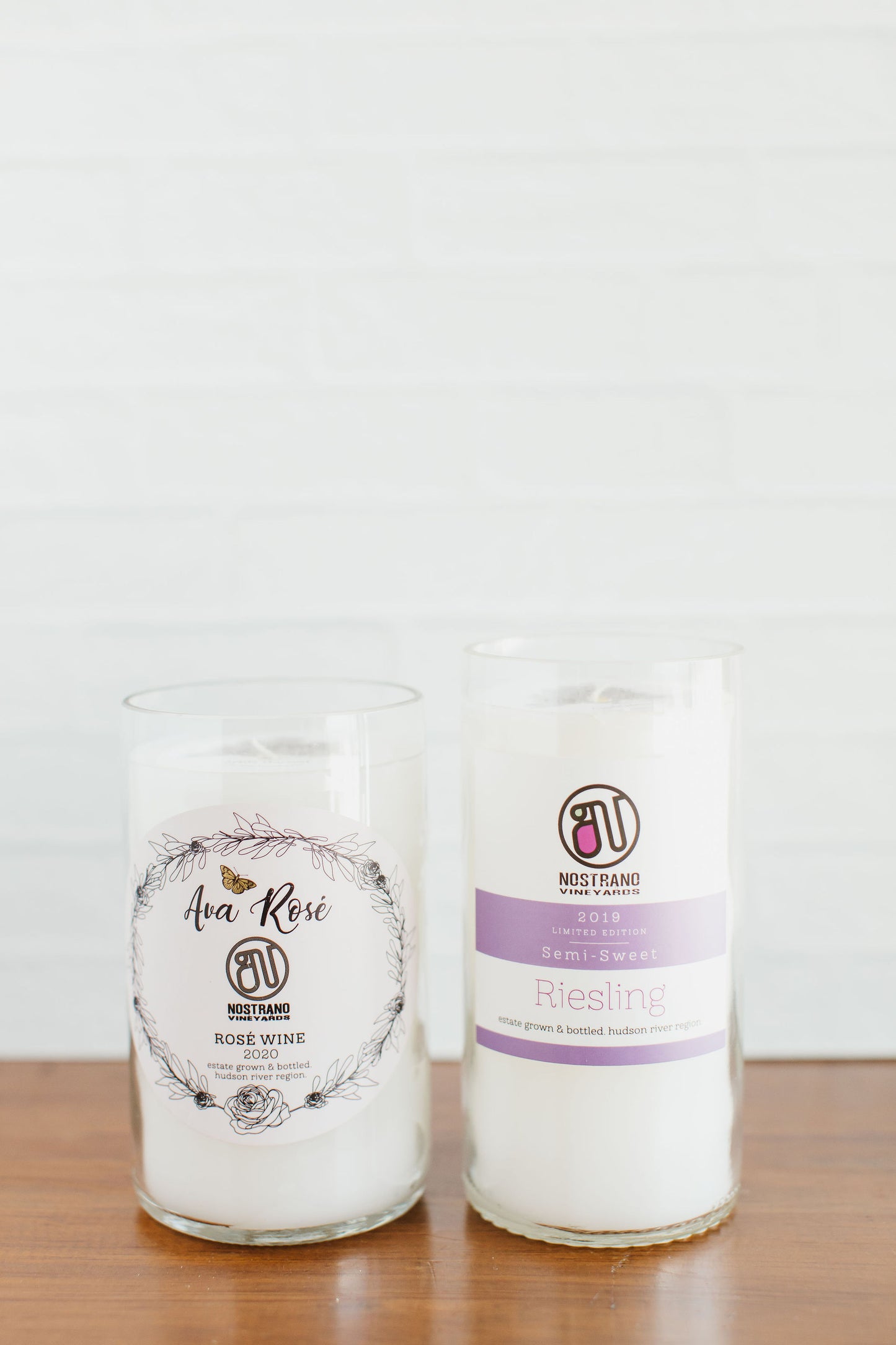 Recycled Wine Bottle Candles